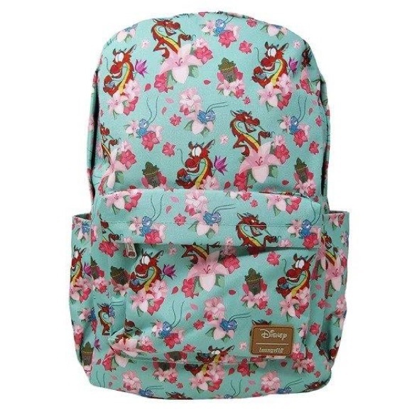 Loungefly Mulan Mushu and Cri-Kee Nylon Backpack “Rare” NWT - Picture 13 of 14